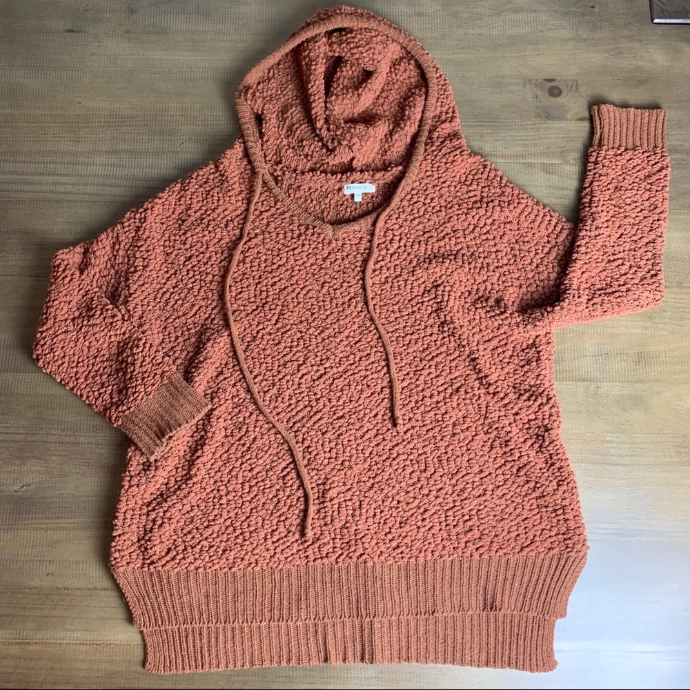 Miracle Popcorn oversized sweater with hood